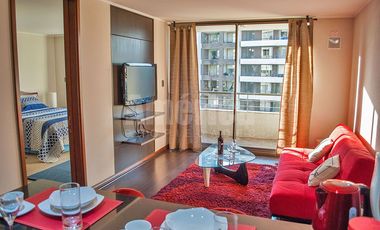 Departamento Amoblado y equipado en Arriendo 1D1B Las Condes