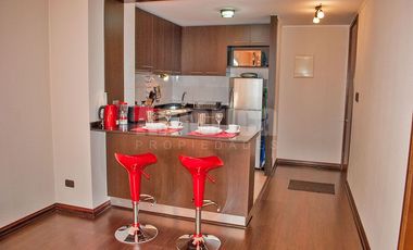 Departamento Amoblado y equipado en Arriendo 1D1B Las Condes