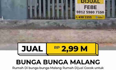 Rumah Di Bunga Bunga Lowokwaru Malang
