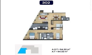 DEPARTAMENTO ESTRENO AMOBLADO 3ER PISO