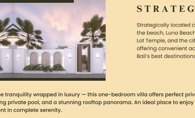 Brand New Villa size 8x12,5 100m Grand Niravadhi Resort Villa Tabanan Bali