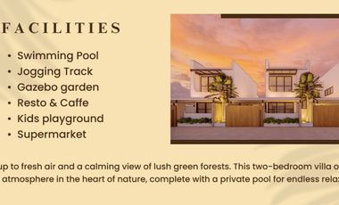 Brand New Villa size 8x12,5 100m Grand Niravadhi Resort Villa Tabanan Bali