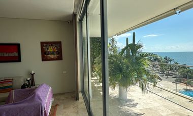 Espectacular apartamento en Santa Marta, vista panorámica al mar | Club de playa + marina | 232 m²