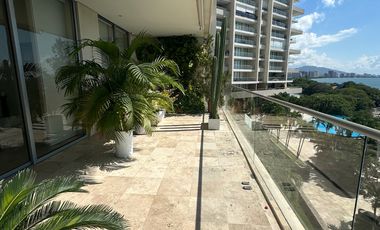 Espectacular apartamento en Santa Marta, vista panorámica al mar | Club de playa + marina | 232 m²