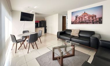 DEPARTAMENTO EN RENTA EN PORTALES SUR, AMUEBLADO TODO LISTO.