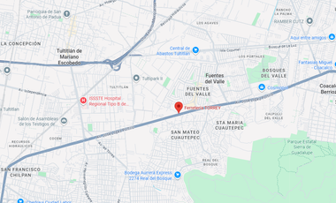 LOTE COMERCIAL EN VENTA EN AV. LÓPEZ PORTILLO KM 17 No. 296, PUEBLO SAN MATEO CUAUTEPEC, TULTITLÁN, MÉXICO. GRAN OPORTUNIDAD DE INVERSIÓN