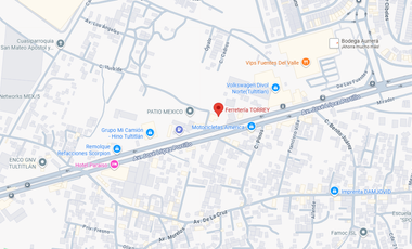 LOTE COMERCIAL EN VENTA EN AV. LÓPEZ PORTILLO KM 17 No. 296, PUEBLO SAN MATEO CUAUTEPEC, TULTITLÁN, MÉXICO. GRAN OPORTUNIDAD DE INVERSIÓN