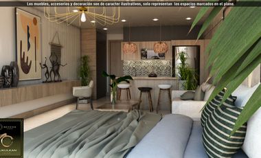 Amplio Studio de 46 m² | Menesse Kukulcán