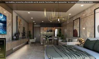 Amplio Studio de 46 m² | Menesse Kukulcán