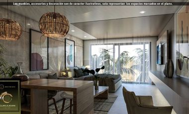 Amplio Studio de 46 m² | Menesse Kukulcán