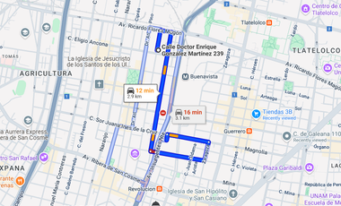 Departamento en Venta Santa María La Ribera Cuauhtémoc CDMX