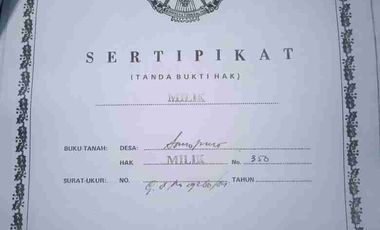 Dijual Tanah Zona Kuning Lokasi Jogonalan,Klaten
Luas 2555m2