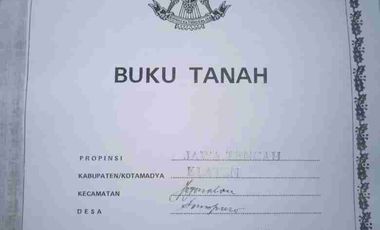 Dijual Tanah Zona Kuning Lokasi Jogonalan,Klaten
Luas 2555m2