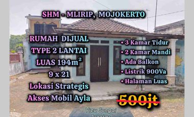 DIJUAL RUMAH 2 LANTAI MLIRIP MOJOKERTO LOKASI STRATEGIS