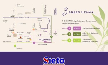 RUMAH THE CEMANDI SIDOARJO  Hunian Stylish & Nyaman untuk Keluarga Muda, New Type Aster 1 Lantai Cicilan hanya 1,9 juta/bulan