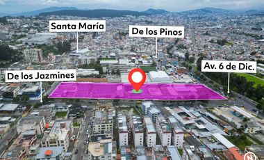 ARRIENDO LOTE CON CONSTRUCCIONES EN LA SEIS DE DICIEMBRE Y FRESNOS AL NORTE DE QUITO CERCA AL SANTA MARIA SOLCA CUARTEL RUMIÑAHUI