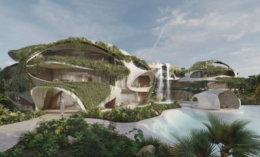 Moderno 50 m² en Azulik Residences | Arquitectura Orgánica