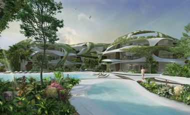 Moderno 50 m² en Azulik Residences | Arquitectura Orgánica