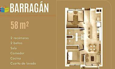 Departamento en Renta $12,500.00 en Primer Cuadro Parque Morelos, Centro de Guadalajara, Jalisco, México.