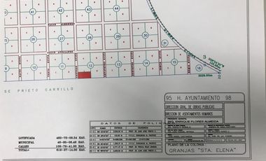 TERRENO EN VENTA EN VENTA EN GRANJAS SANTA ELENA