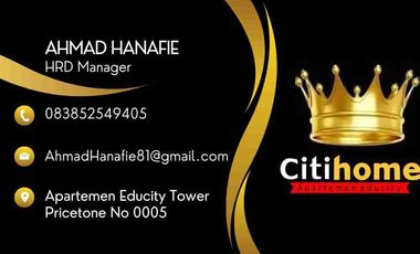 Sewa Harian Studio apartemen educity by citihome