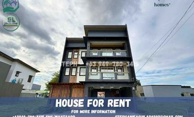 4 Bedrooms Fully Furnished 3-Storey House for Rent in Brgy. Cuayan Angeles City, Pampanga
