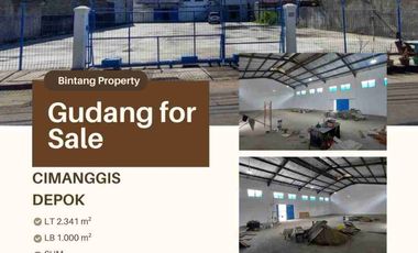 DIJUAL GUDANG DI CIMANGGIS TAPOS DEPOK AKSES TOL CIJAGO