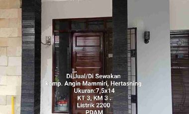 Rumah disewakan di Jipang, Karunrung, Rappocini, Makassar, Sulawesi Selatan