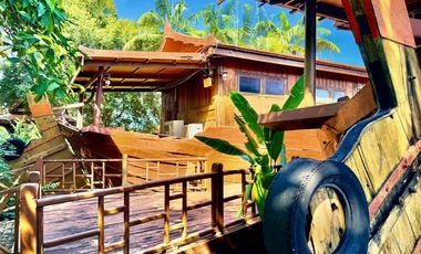 Traditional Thai-style house for rent by the Chao Phraya River, Mueang District, Ayutthaya.