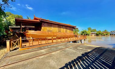 Traditional Thai-style house for rent by the Chao Phraya River, Mueang District, Ayutthaya.