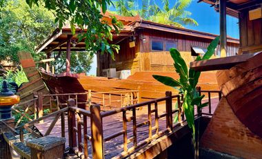 Traditional Thai-style house for rent by the Chao Phraya River, Mueang District, Ayutthaya.
