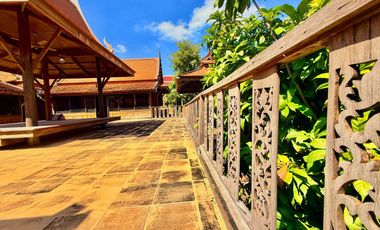 Traditional Thai-style house for rent by the Chao Phraya River, Mueang District, Ayutthaya.