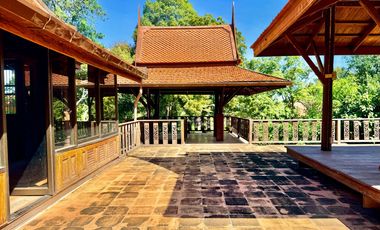 Traditional Thai-style house for rent by the Chao Phraya River, Mueang District, Ayutthaya.