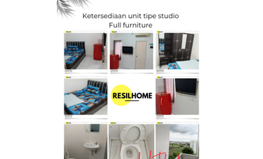 disewakan perbulan apartemen studio termurah aeropolis tangerang sebrang bandara Soekarno-Hatta Neglasari banten ar3 tower 3 lengkap furnished full furniture