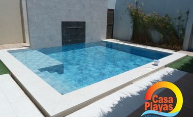 Casa con Piscina de Venta en Playas en Ciudadela Cerrada con Salida Al Mar
