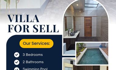 FOR SALE BEAUTIFUL VILLA WITH LARGE A SWIMMING POOL AT DENPASAR SELATAN