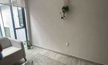 Depto amueblado en renta en Col. Roma sur frente a mercado Medellín.