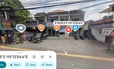 jual tanah 2,5 are dan bangunan di jln utama Raya Sesetan Denpasar