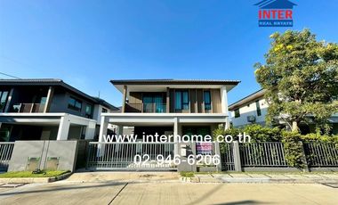 Two-story detached house, 50.2 sq.wah, Saransiri Rangsit Village, near Future Park Rangsit, Rangsit-Pathum Thani Road, Mueang Pathum Thani, Pathum Tha