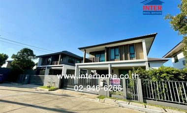 Two-story detached house, 50.2 sq.wah, Saransiri Rangsit Village, near Future Park Rangsit, Rangsit-Pathum Thani Road, Mueang Pathum Thani, Pathum Tha