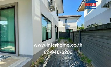 Two-story detached house, 50.2 sq.wah, Saransiri Rangsit Village, near Future Park Rangsit, Rangsit-Pathum Thani Road, Mueang Pathum Thani, Pathum Tha