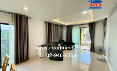 Two-story detached house, 50.2 sq.wah, Saransiri Rangsit Village, near Future Park Rangsit, Rangsit-Pathum Thani Road, Mueang Pathum Thani, Pathum Tha