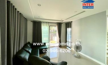 Two-story detached house, 50.2 sq.wah, Saransiri Rangsit Village, near Future Park Rangsit, Rangsit-Pathum Thani Road, Mueang Pathum Thani, Pathum Tha