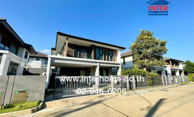 Two-story detached house, 50.2 sq.wah, Saransiri Rangsit Village, near Future Park Rangsit, Rangsit-Pathum Thani Road, Mueang Pathum Thani, Pathum Tha