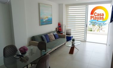 Departamento de Venta en Playas en Ocean Suites 2, Frente Al Mar con Balcon