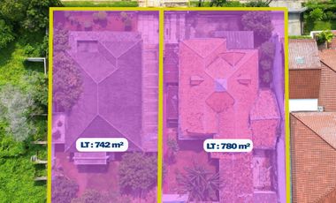 2 Prime Land Plots in Menteng | Perfect Square Land, Rare Listing Facing the Park