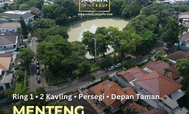 2 Prime Land Plots in Menteng | Perfect Square Land, Rare Listing Facing the Park