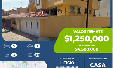 Casa en venta por REMATE BANCARIO en Paseo del Parque, Cuautitlán Izcalli, Estado de México