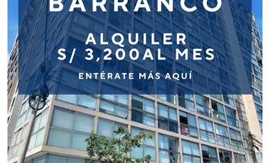 ALQUILER | DEPARTAMENTO MODERNO EN BARRANCO – UBICACIÓN PRIVILEGIADA