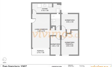 Agradable y práctico depto. Metro Matta (L3). Estudiantes